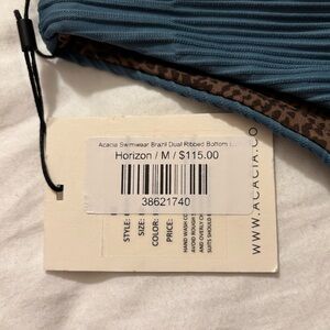 Acacia Swimwear Brazil Dual Ribbed Bottom Horizon